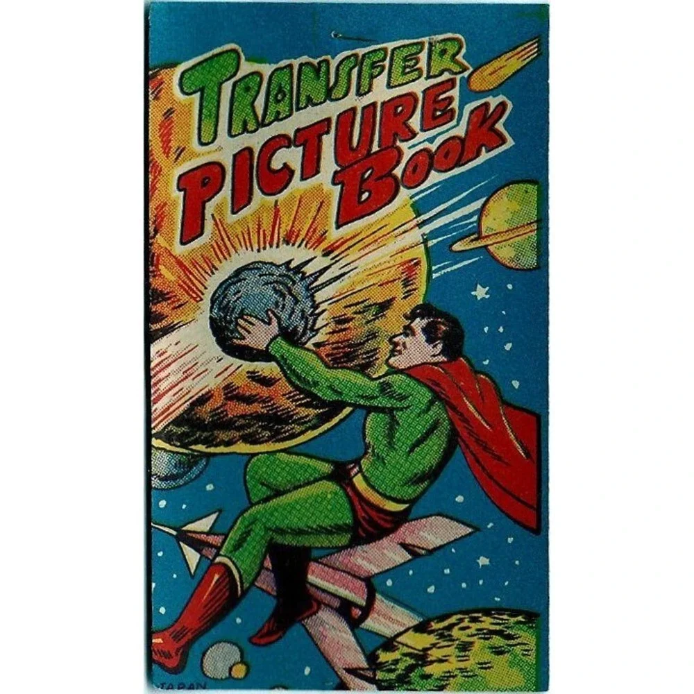 Transfer Picture Book Tattoos Unused 50s Toy Super Man New Old‎ Stock VTG Lot